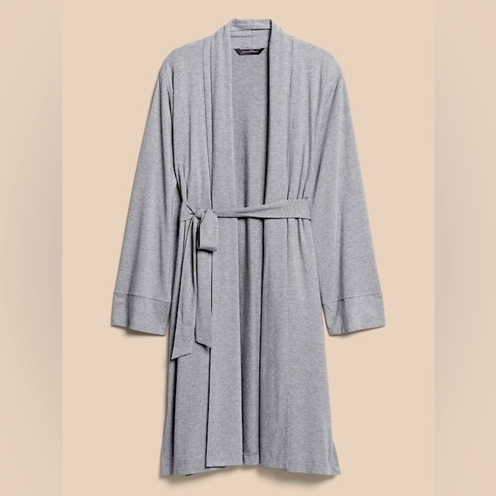 Banana Republic Heather Gray Lounge Robe